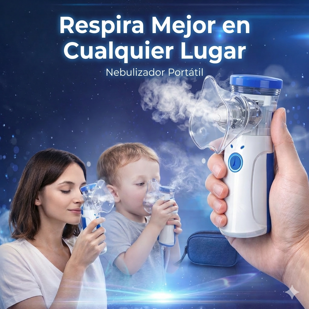 Alivio Respiratorio Rápido y Silencioso-Nebulizador Portátil Ultrasónico