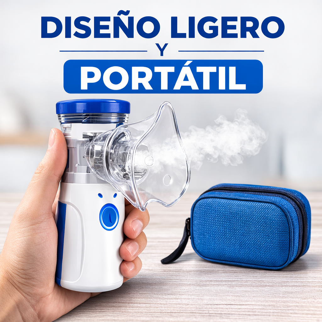 Alivio Respiratorio Rápido y Silencioso-Nebulizador Portátil Ultrasónico